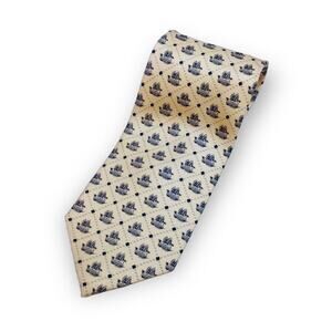 Nautical Clipper Ship Men's Silk Neck Tie